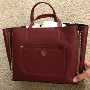 Ann Taylor Burgundy Tote